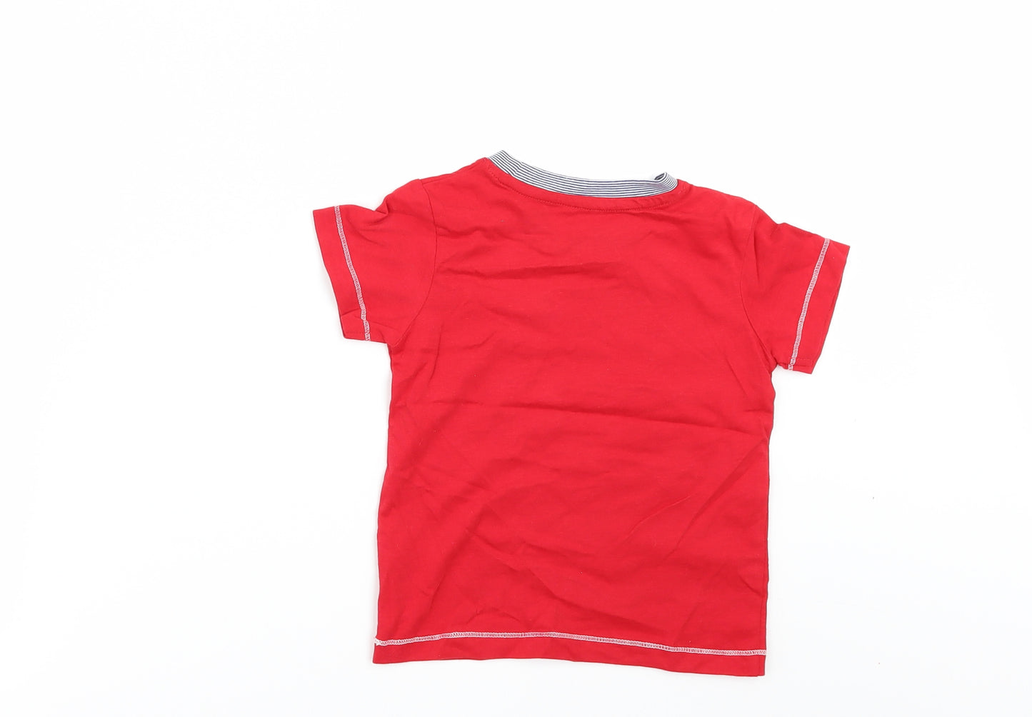 Matalan Boys Red   Basic T-Shirt Size 18-24 Months