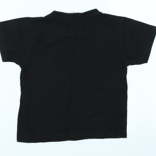 anbor Boys Black   Basic T-Shirt Size 3-4 Years