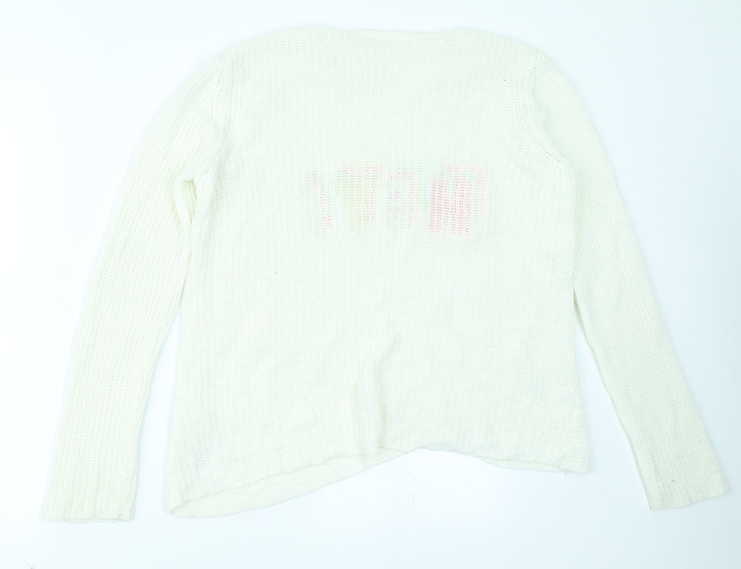 LC Waikiki Girls White   Pullover Jumper Size 12-13 Years