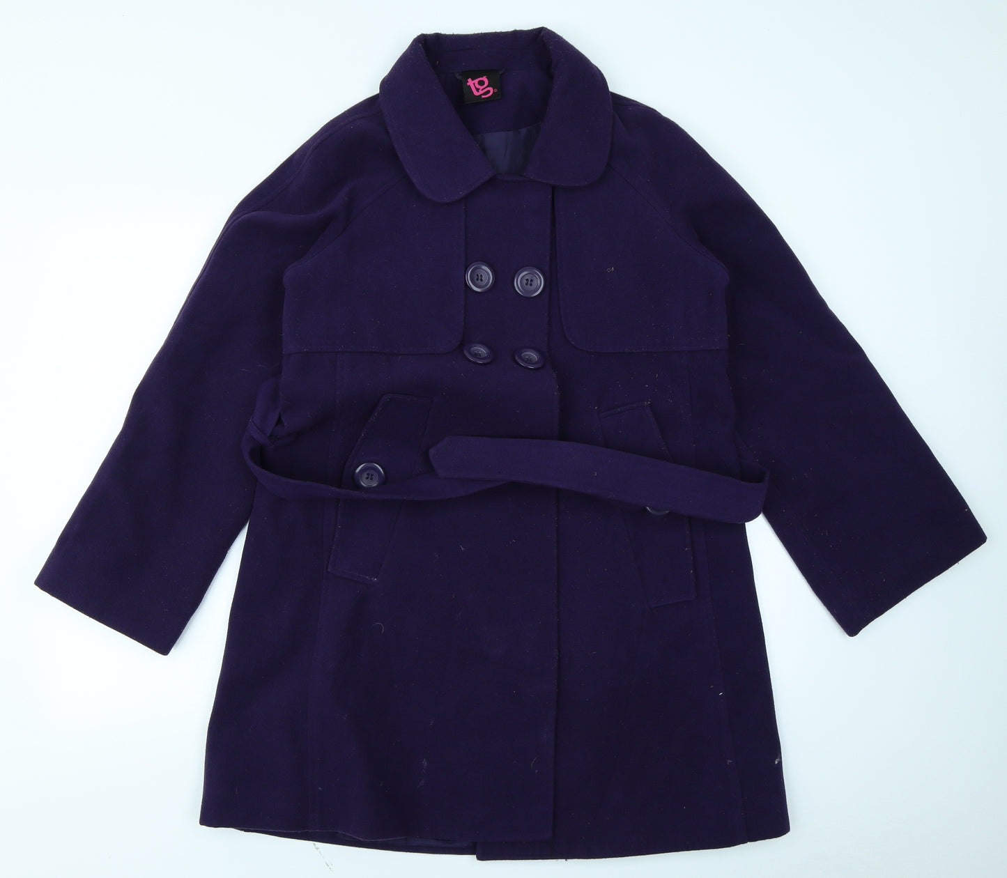 TG Womens Purple   Overcoat Coat Size 12