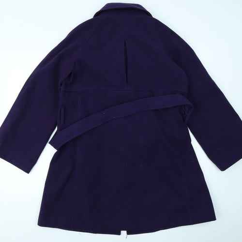 TG Womens Purple   Overcoat Coat Size 12