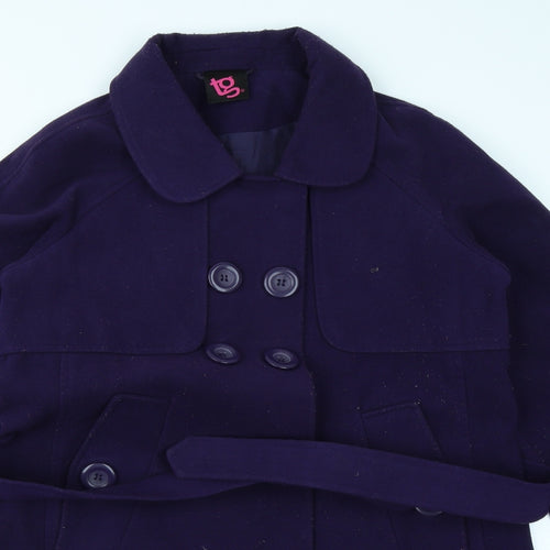 TG Womens Purple   Overcoat Coat Size 12