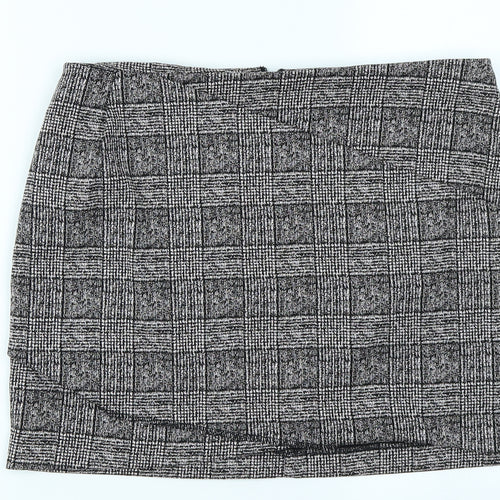 Preworn Womens Pink Plaid  A-Line Skirt Size 32 in