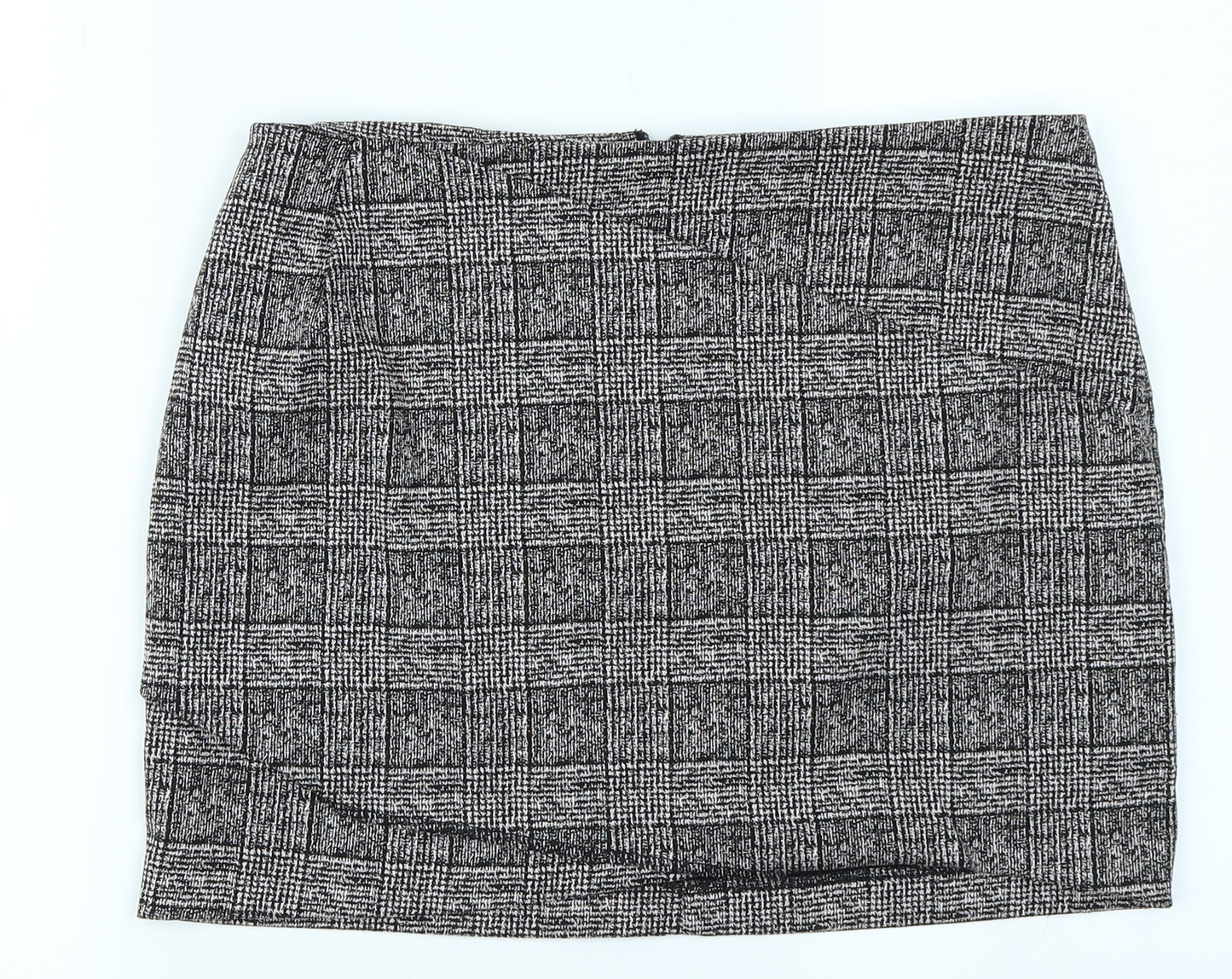 Preworn Womens Pink Plaid  A-Line Skirt Size 32 in