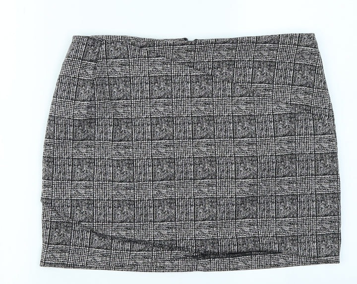 Preworn Womens Pink Plaid  A-Line Skirt Size 32 in