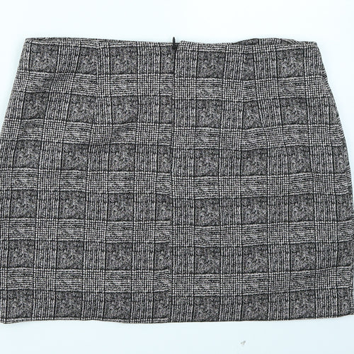 Preworn Womens Pink Plaid  A-Line Skirt Size 32 in