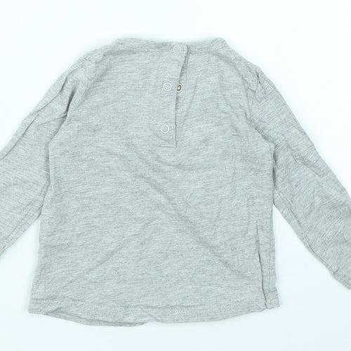 RR Boys Grey   Basic T-Shirt Size 12 Months
