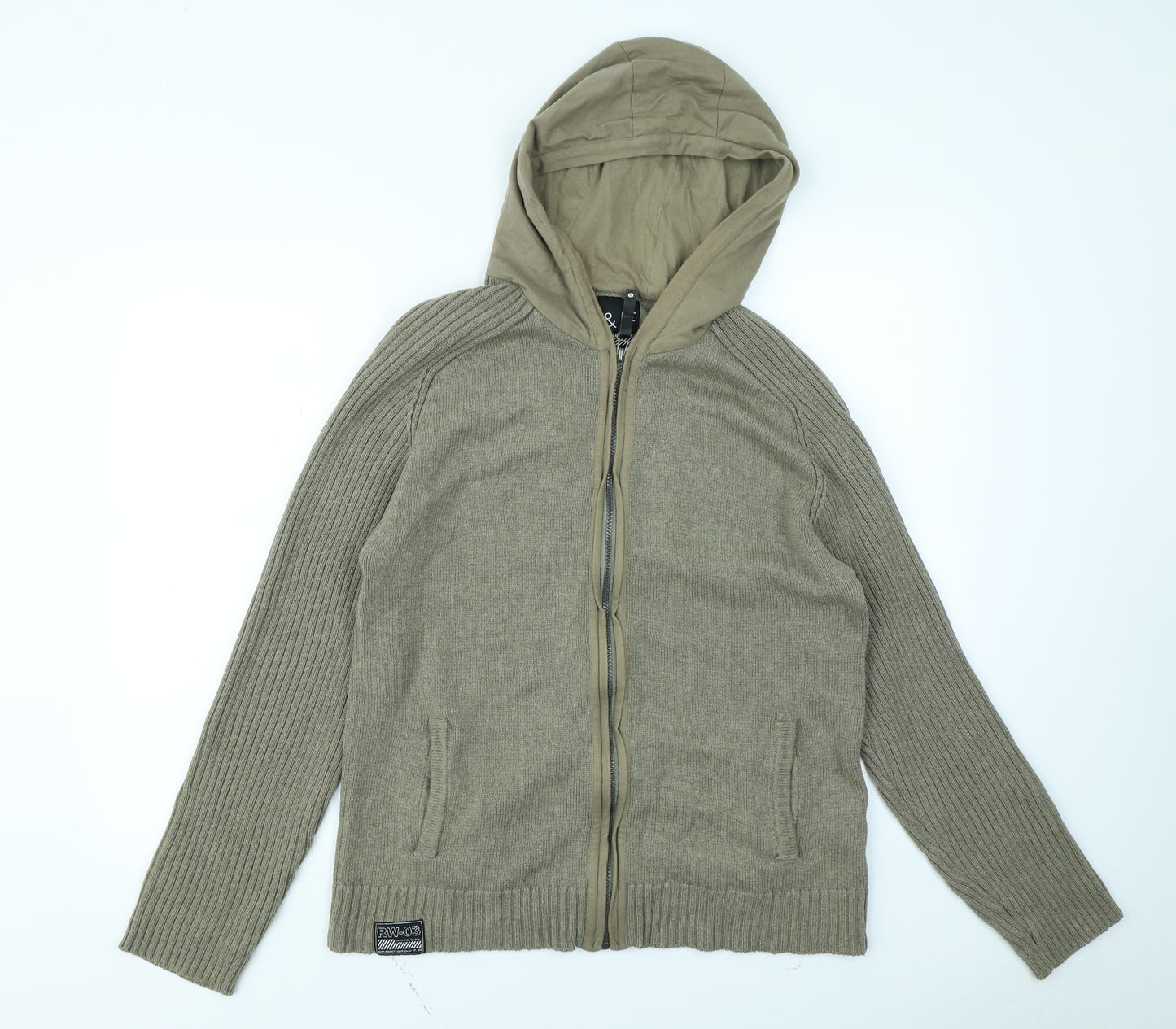 F&F Mens Green   Cardigan Jumper Size M