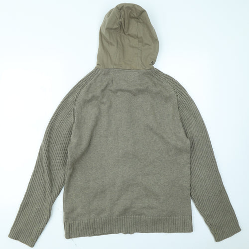 F&F Mens Green   Cardigan Jumper Size M