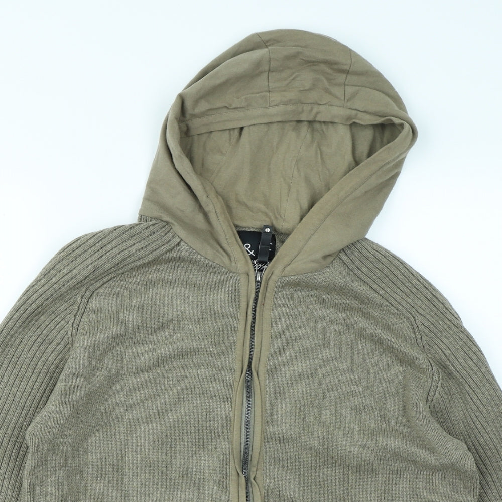 F&F Mens Green   Cardigan Jumper Size M