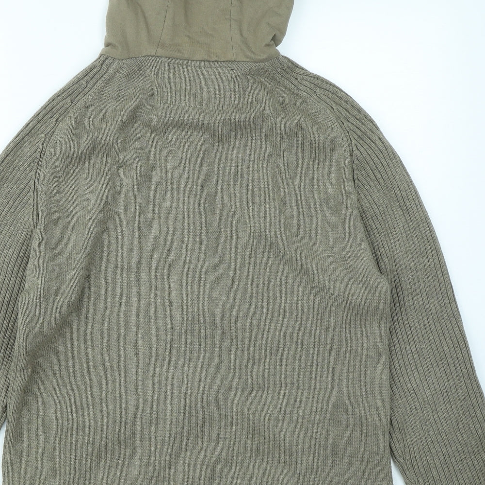 F&F Mens Green   Cardigan Jumper Size M