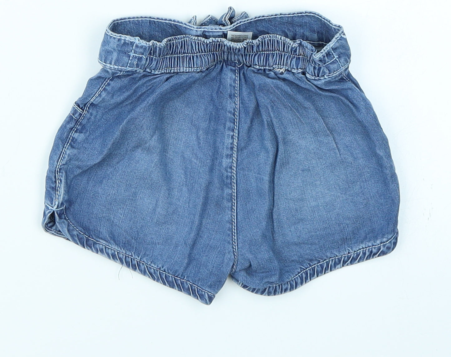 TU Girls Blue  Denim Capri Jeans Size 9-12 Months  - Shorts