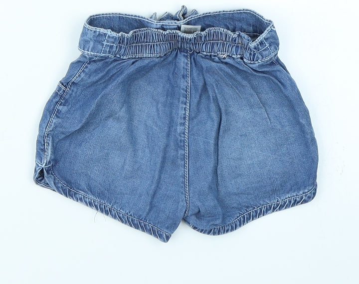 TU Girls Blue Denim Capri Jeans Size 9-12 Months - Shorts