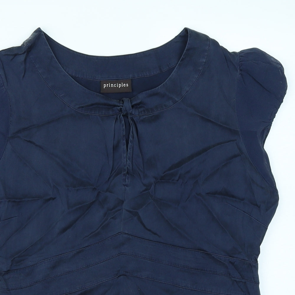 Principles Womens Blue   Basic Blouse Size 16