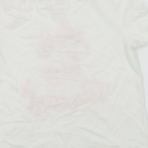 FALMER Womens White Colourblock  Basic T-Shirt Size 14