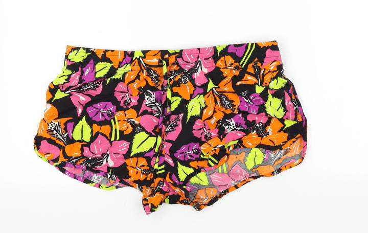 Papaya Womens Multicoloured Geometric Bermuda Shorts Size 14