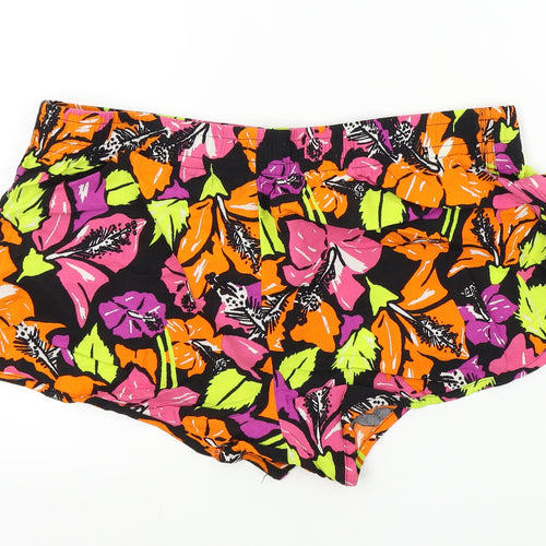 Papaya Womens Multicoloured Geometric  Bermuda Shorts Size 14