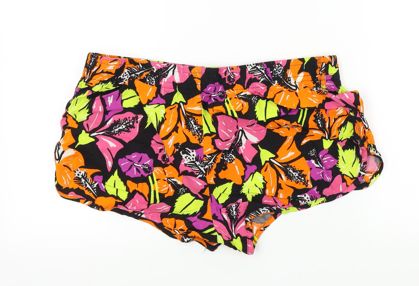 Papaya Womens Multicoloured Geometric  Bermuda Shorts Size 14