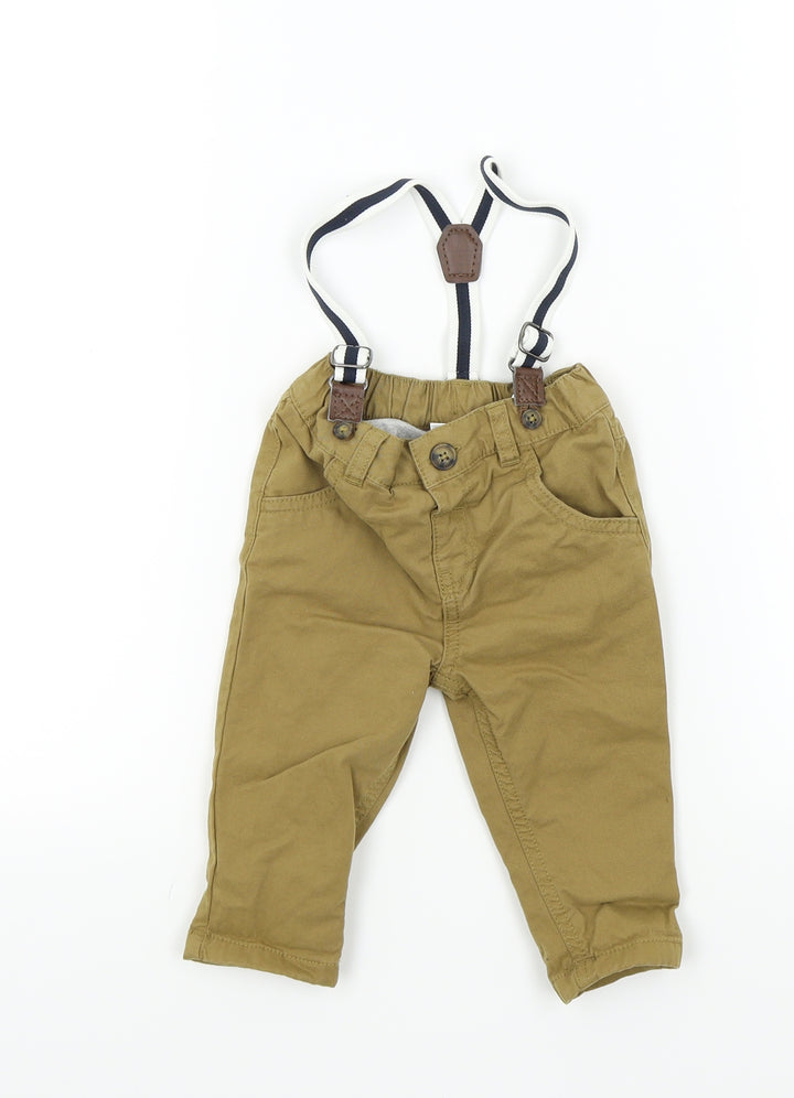 F&F Baby Brown Capri Trousers Size 36 Months - Braces Included