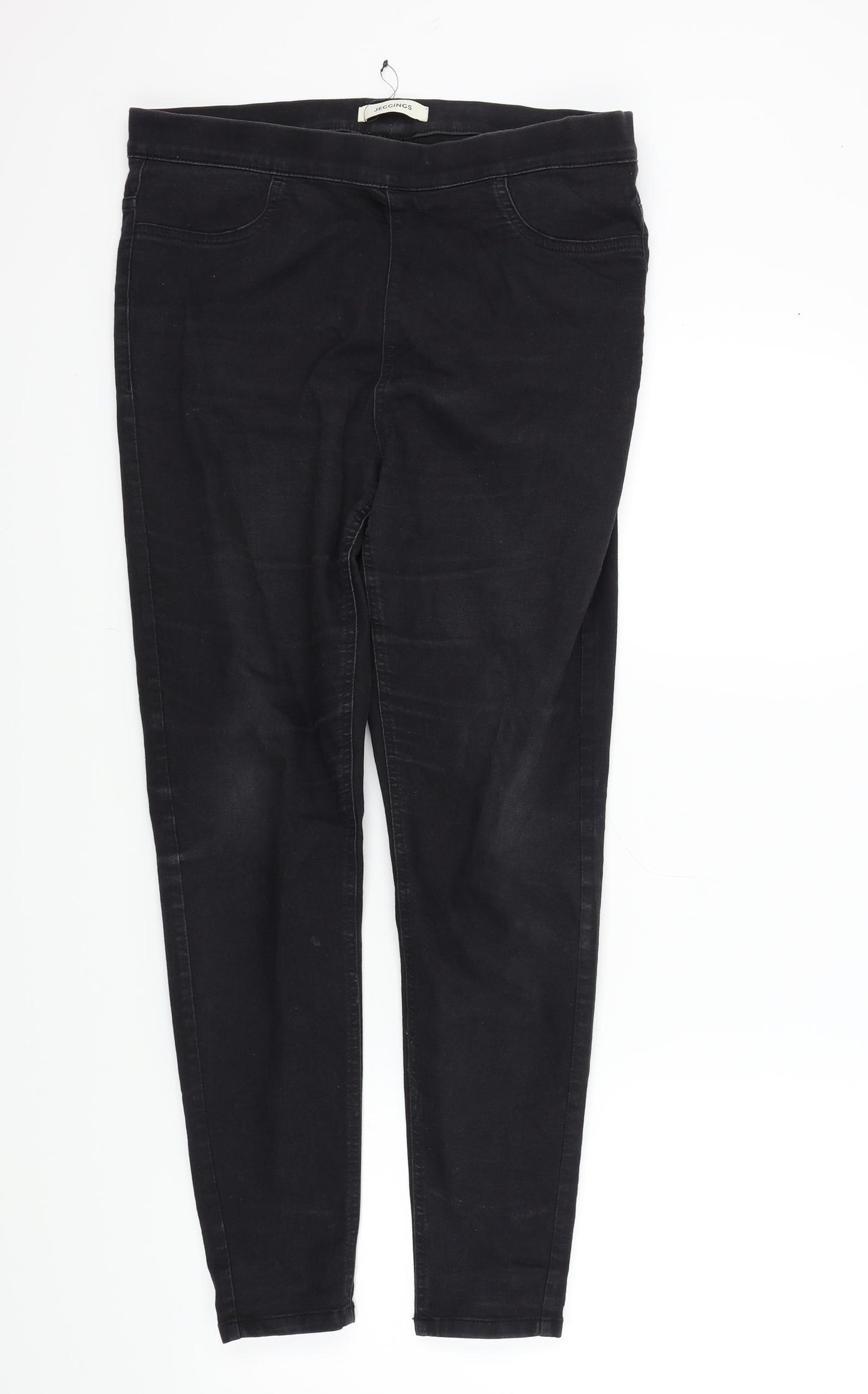 M&S Womens Black   Jegging Trousers Size 14 L27 in