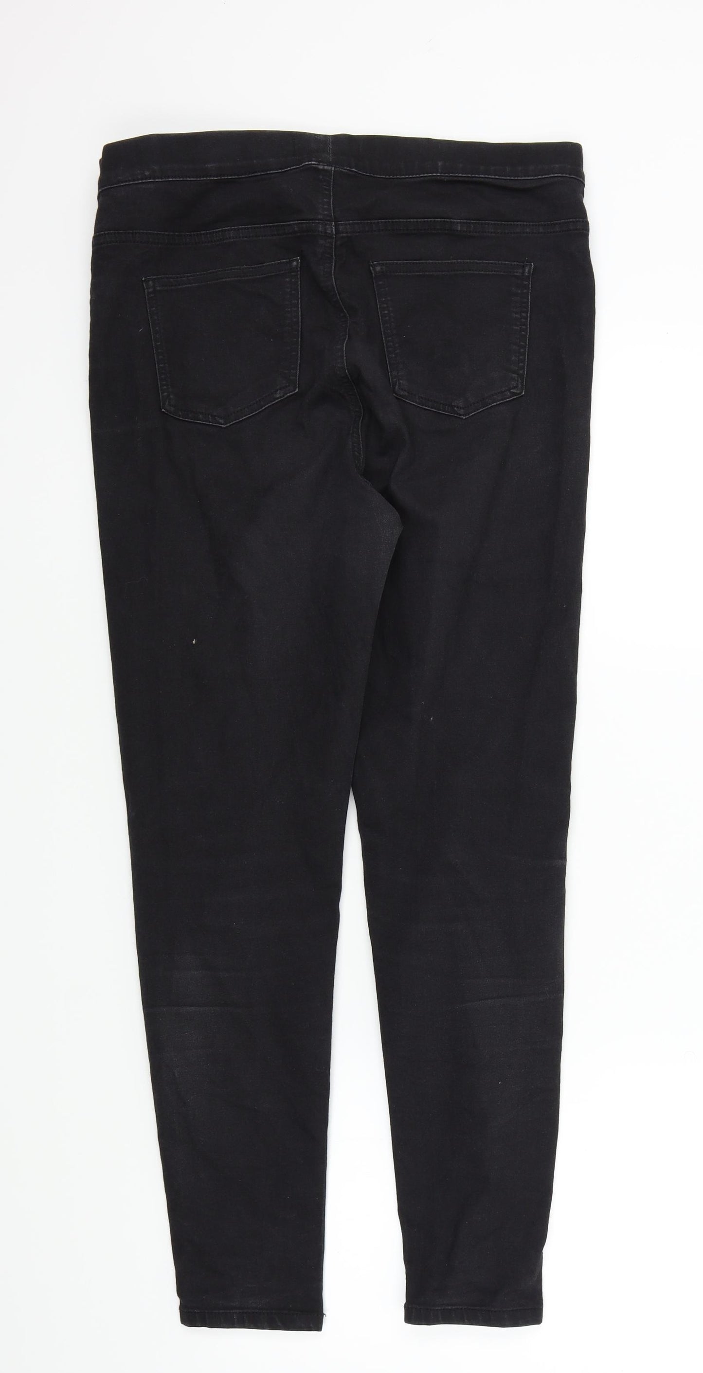 M&S Womens Black   Jegging Trousers Size 14 L27 in