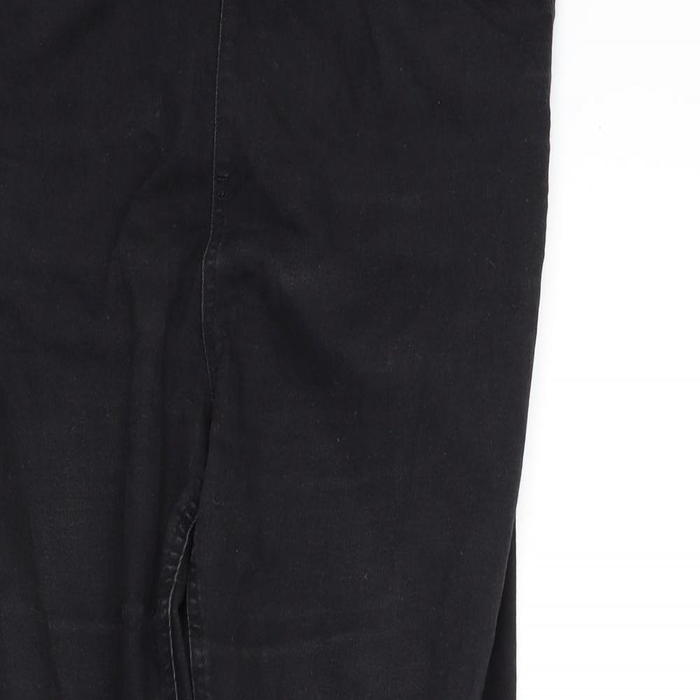 M&S Womens Black   Jegging Trousers Size 14 L27 in