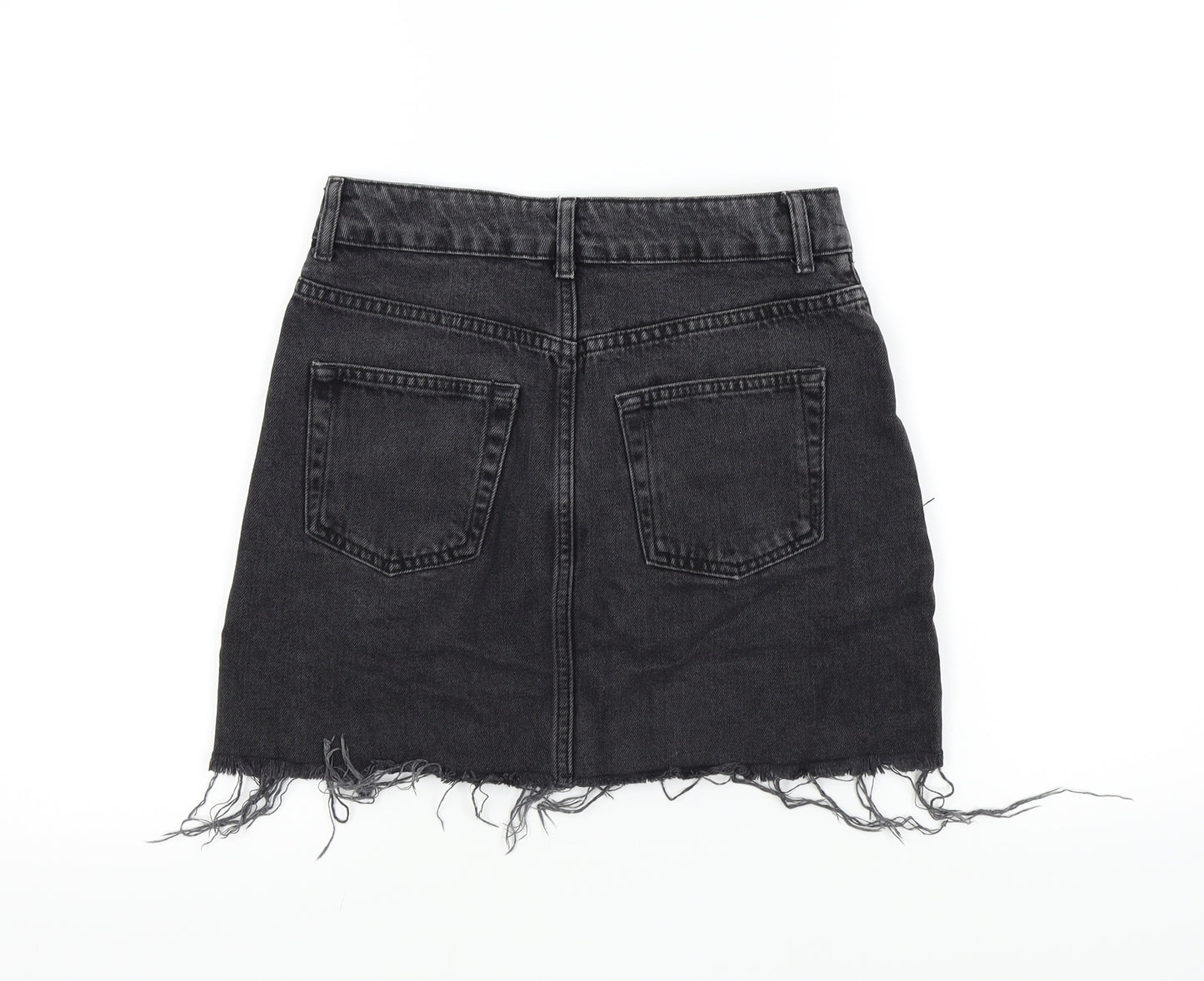 Topshop Womens Black   A-Line Skirt Size 8