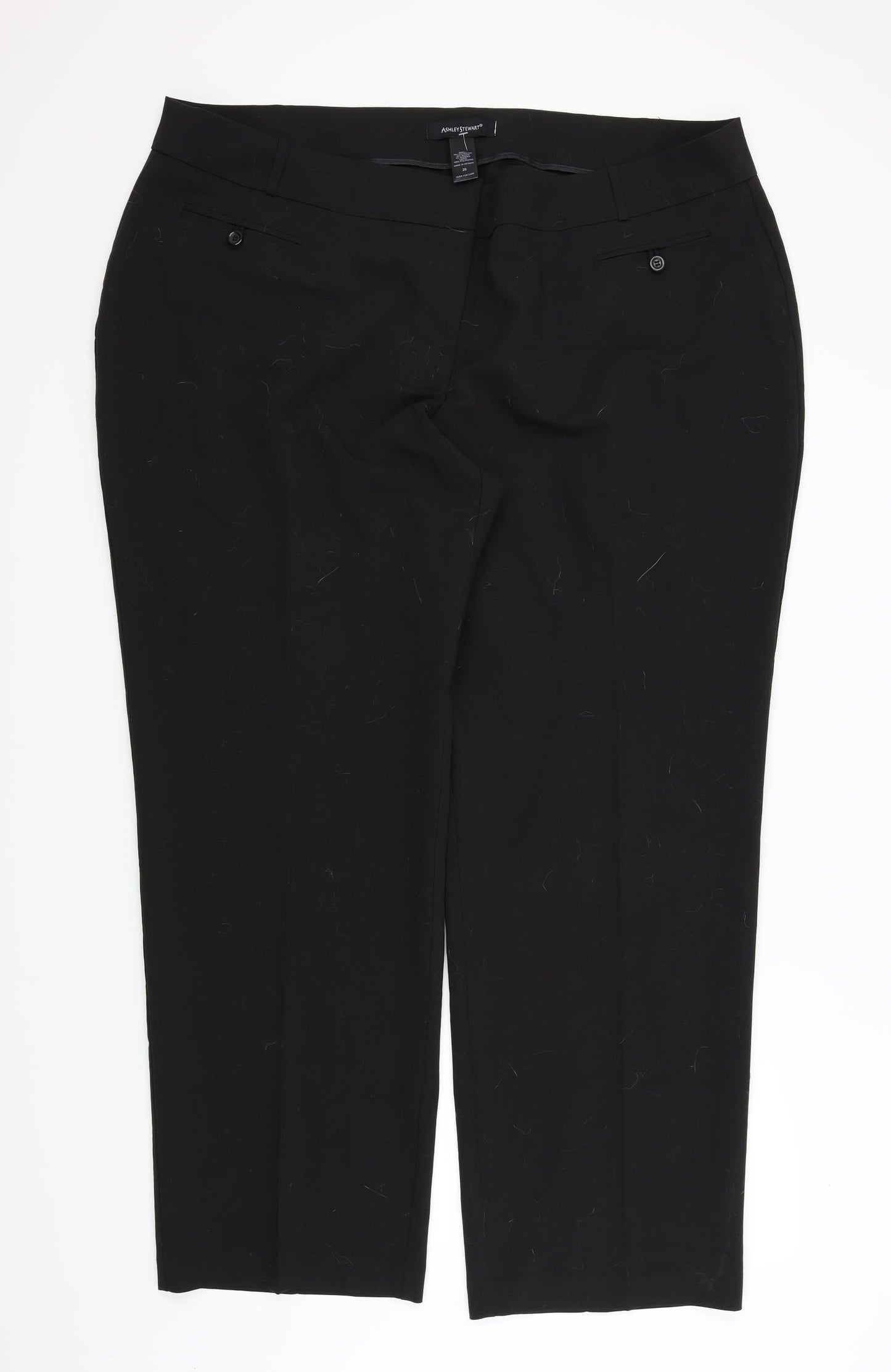 Ashley Stewart Womens Black   Trousers  Size 26 L31 in