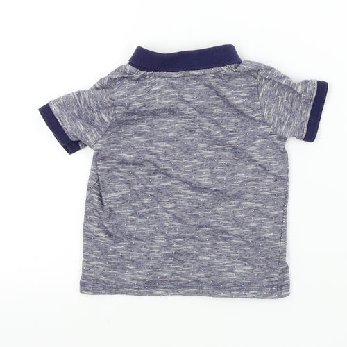 George Baby Blue Colourblock  Basic T-Shirt Size 6-9 Months