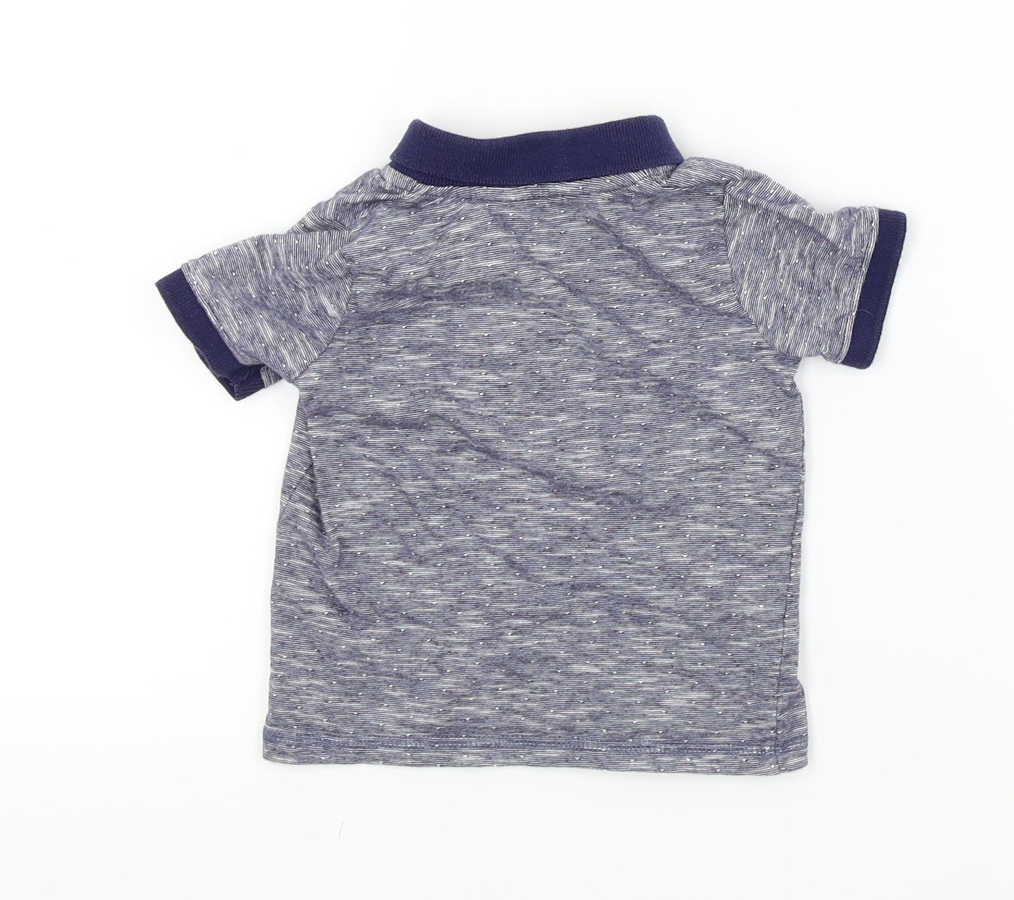 George Baby Blue Colourblock  Basic T-Shirt Size 6-9 Months