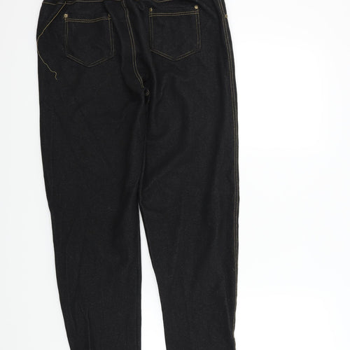 Fury Collection Womens Black Colourblock  Jegging Leggings Size 24 in L30 in