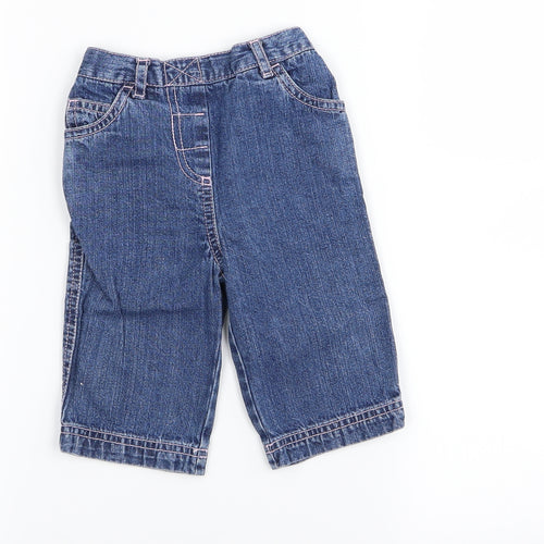 TU Girls Blue   Cargo Jeans Size 6-9 Months