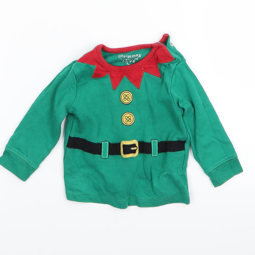 F&F Boys Grey   Basic T-Shirt Size 3-6 Months  - christmas