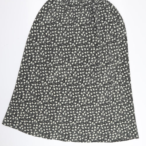LOVE YOURS Womens Black Floral  Flare Skirt Size 22  - Stretch waistband