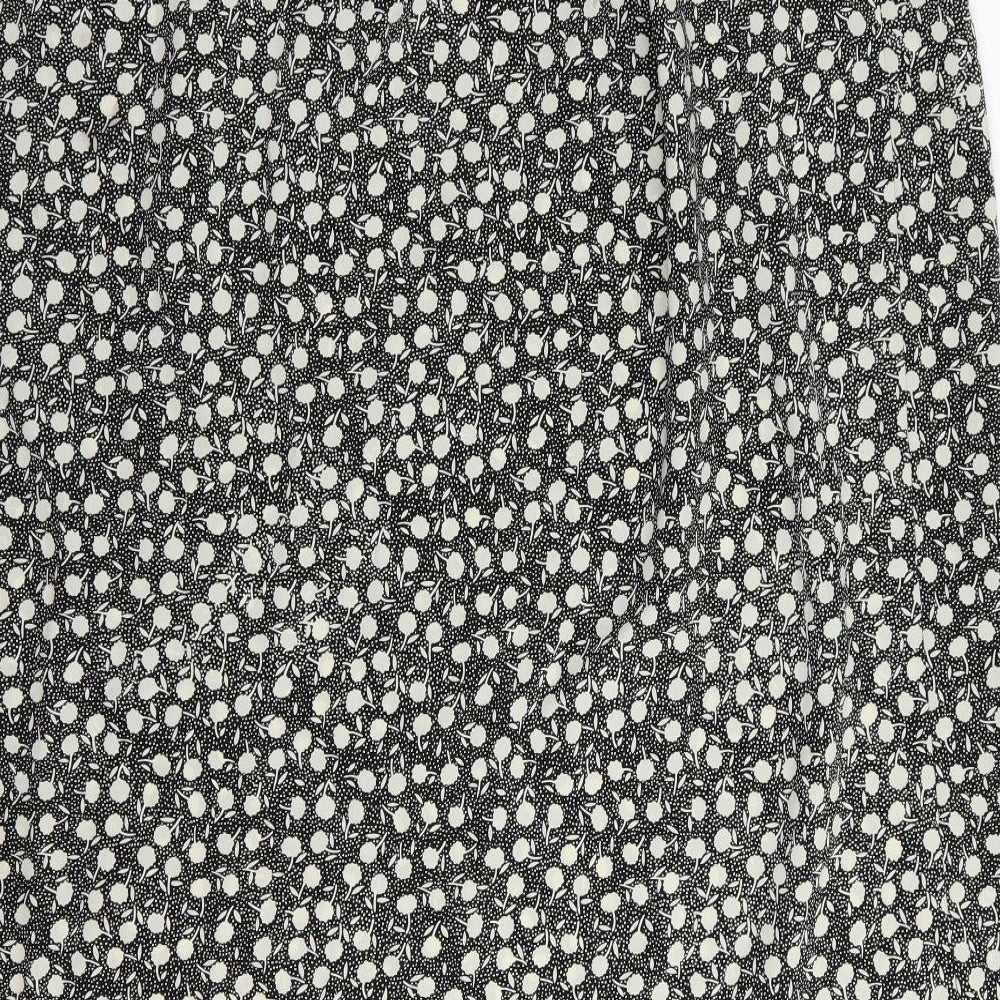 LOVE YOURS Womens Black Floral  Flare Skirt Size 22  - Stretch waistband