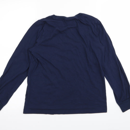 Matalan Womens Blue Solid  Top Pyjama Top Size 6  - size 6-8
