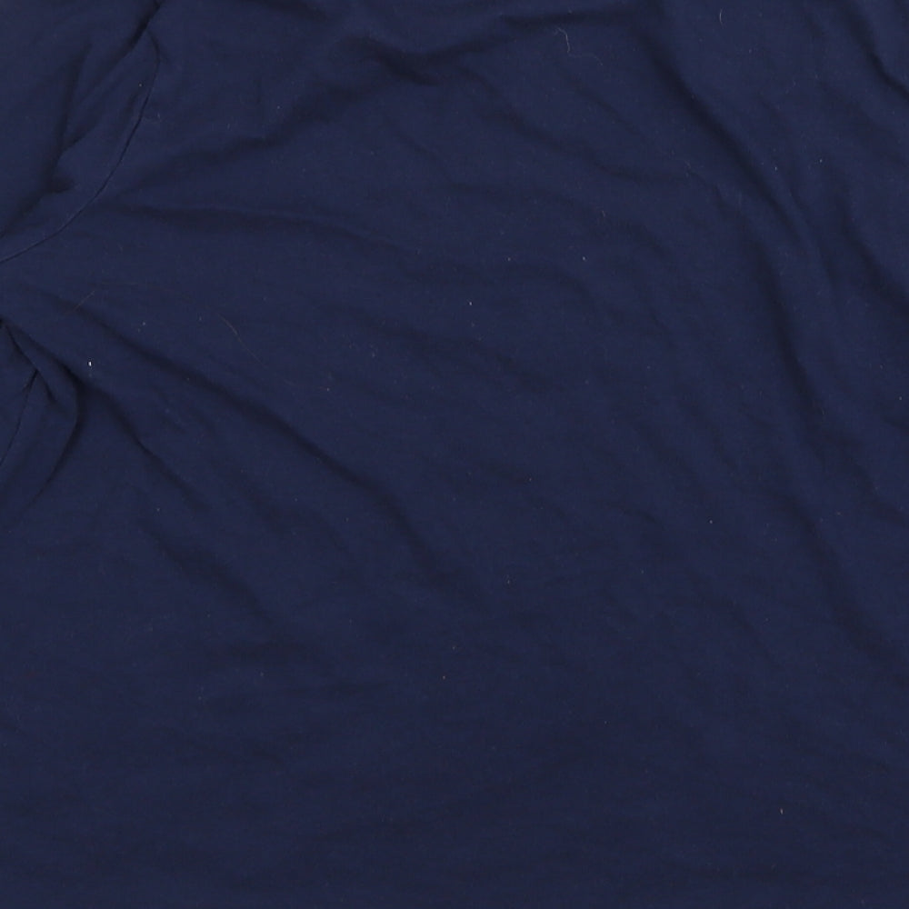 Matalan Womens Blue Solid  Top Pyjama Top Size 6  - size 6-8