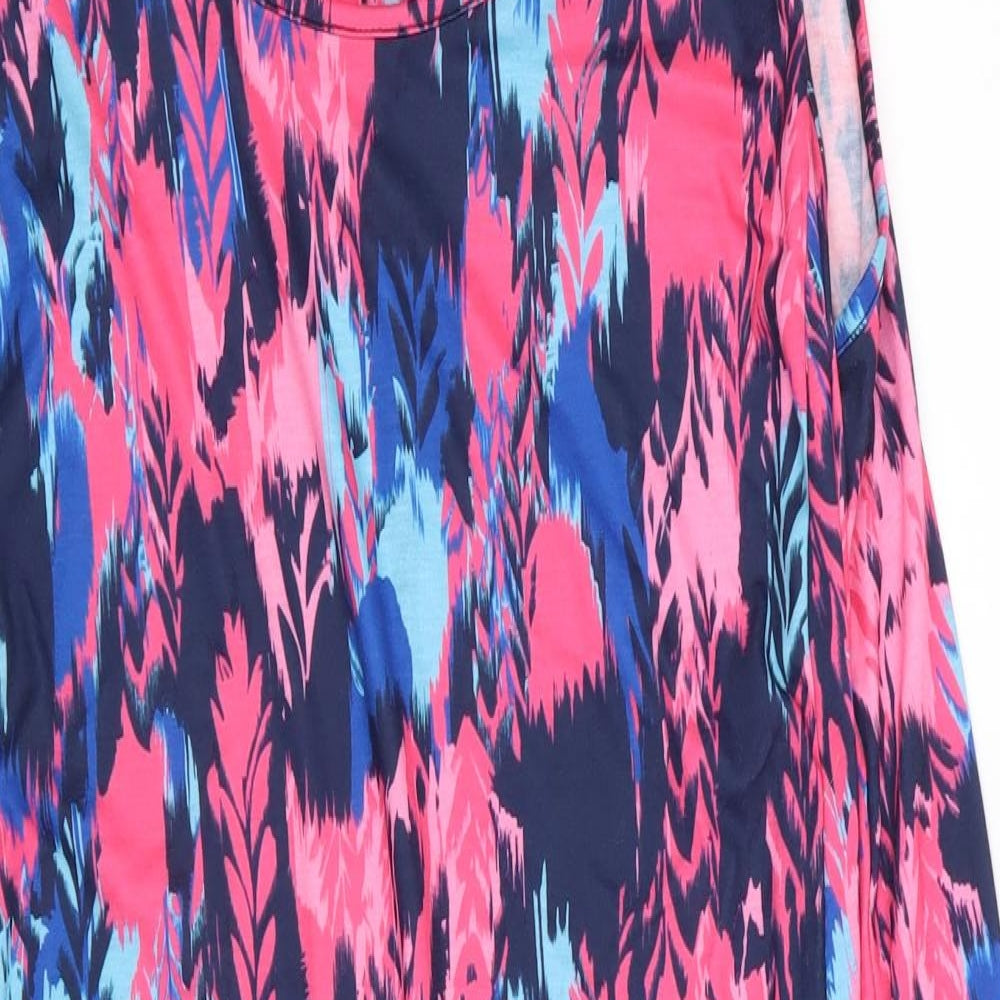 Roman Womens Multicoloured Geometric  T-Shirt Dress  Size 22  - size 22-24