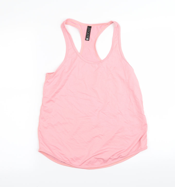 body Womens Pink Basic Tank Size S