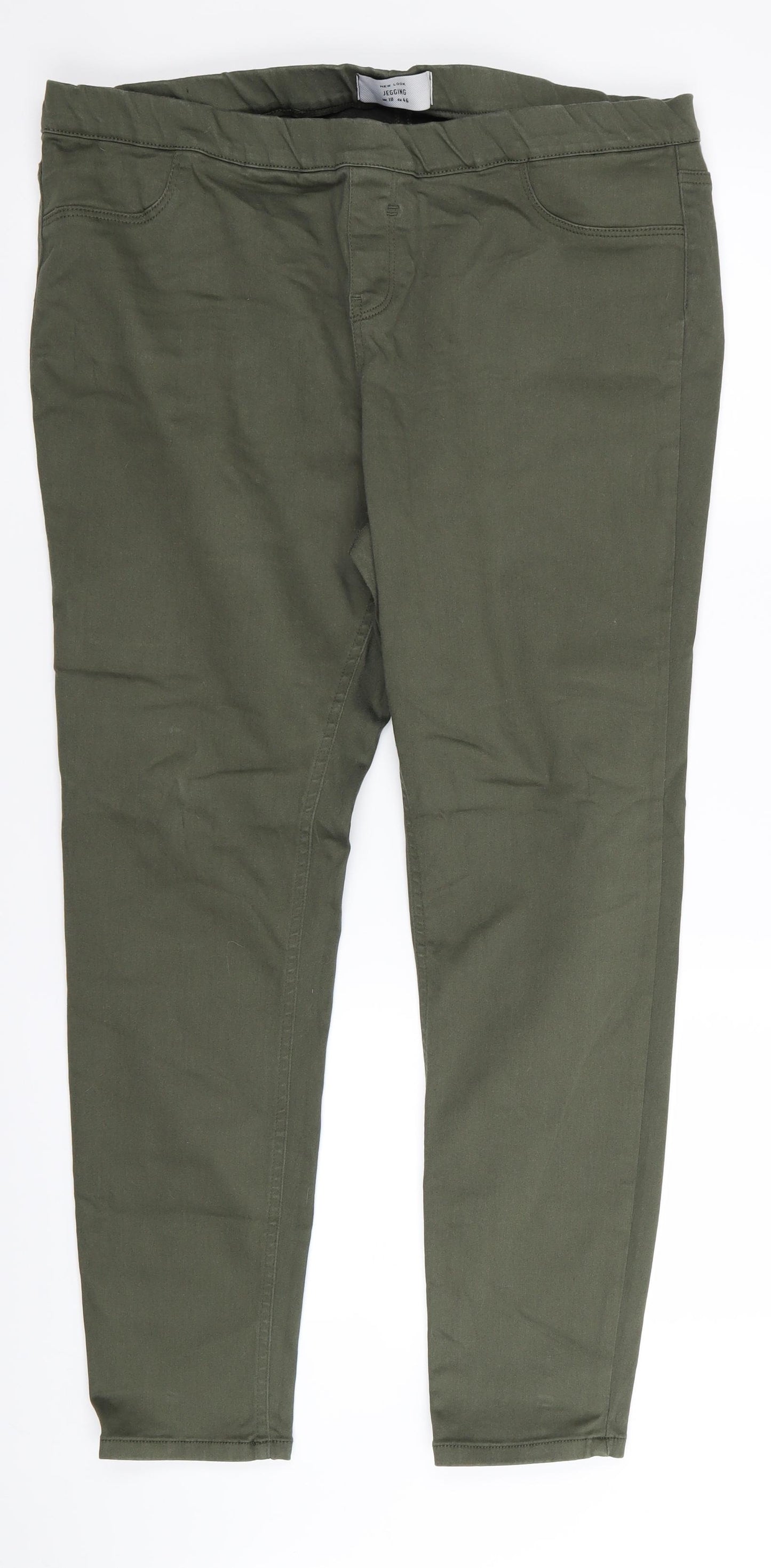 New Look Womens Green   Jegging Leggings Size 18 L27 in - Stretch waistband