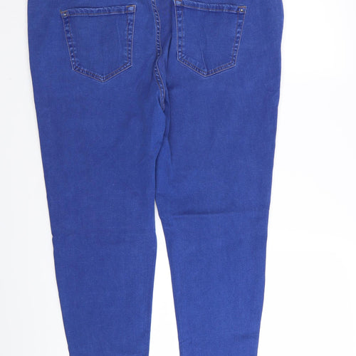 New Look Womens Blue   Jegging Leggings Size 18 L26 in - Stretch waistband