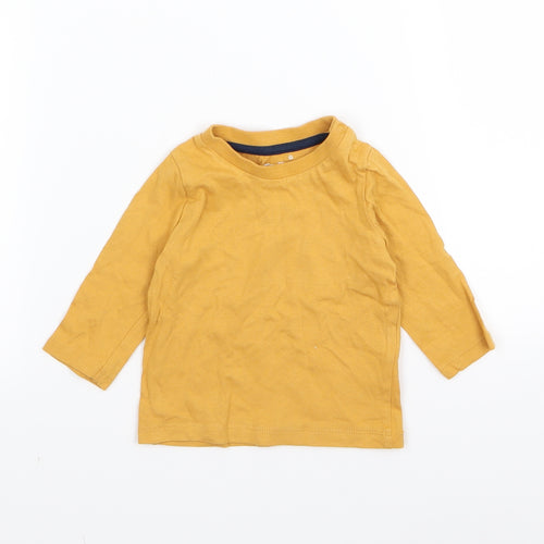F&F Boys Yellow   Basic T-Shirt Size 0-3 Months