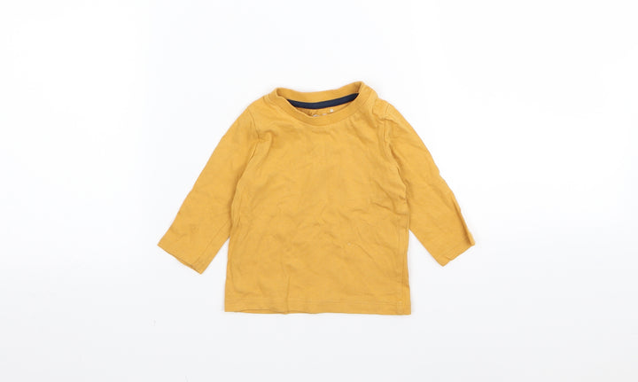 F&F Boys Yellow   Basic T-Shirt Size 0-3 Months