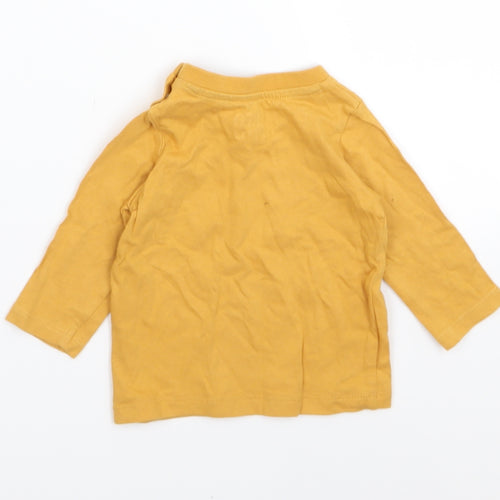 F&F Boys Yellow   Basic T-Shirt Size 0-3 Months