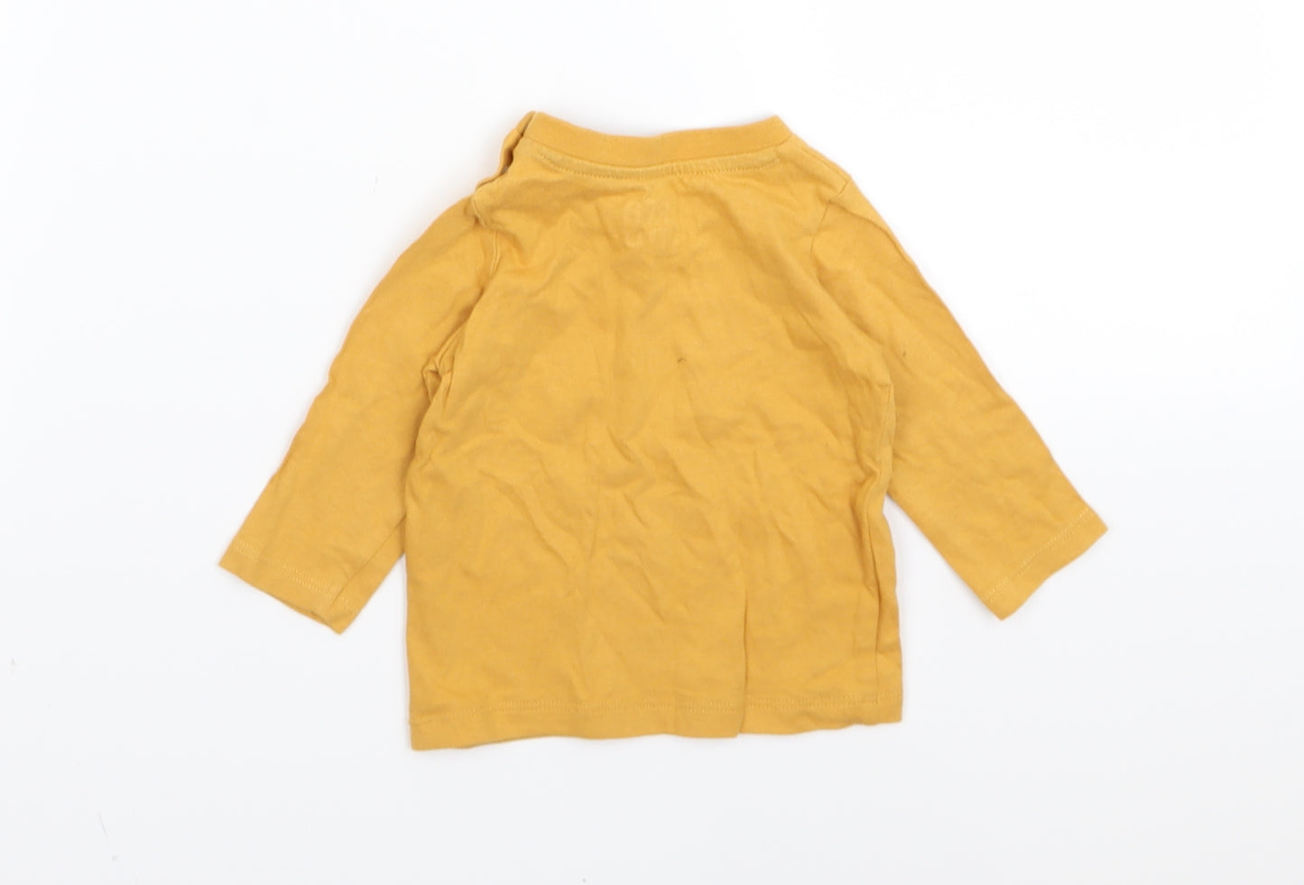 F&F Boys Yellow   Basic T-Shirt Size 0-3 Months