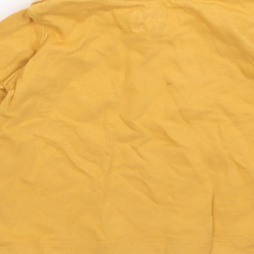 F&F Boys Yellow   Basic T-Shirt Size 0-3 Months