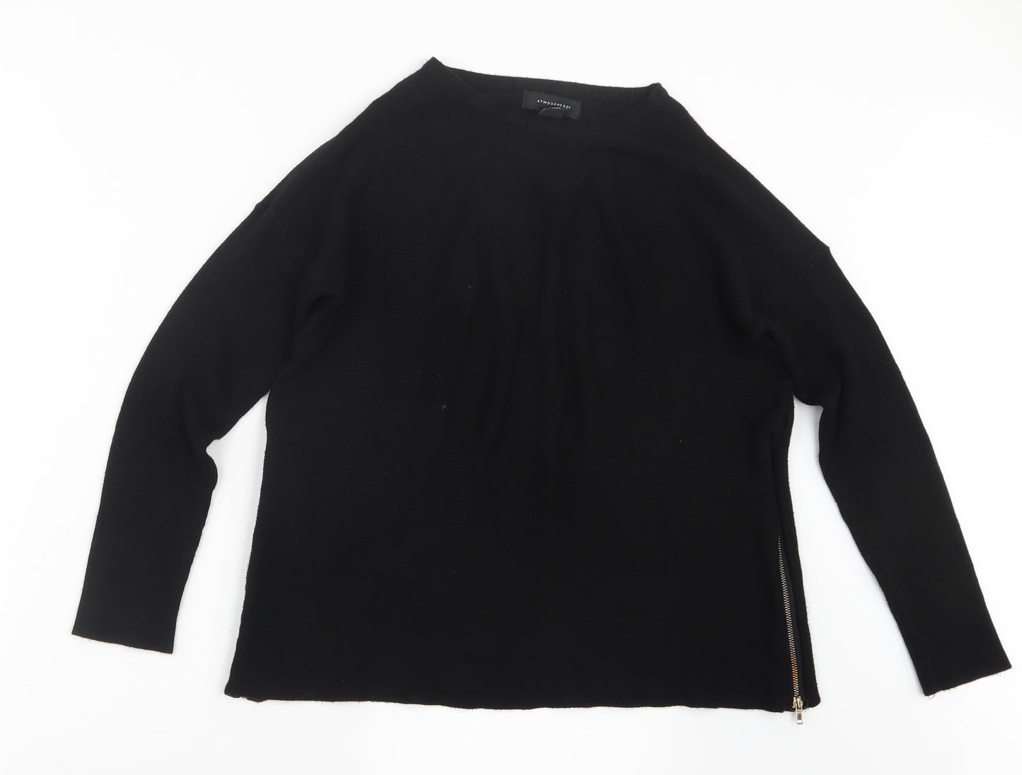 Atmosphere Womens Black  Knit Pullover Jumper Size 10