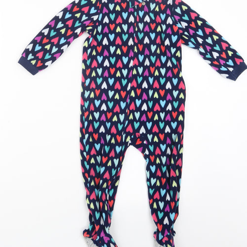 Carter's Girls Blue Geometric  Top One Piece Size 2 Years
