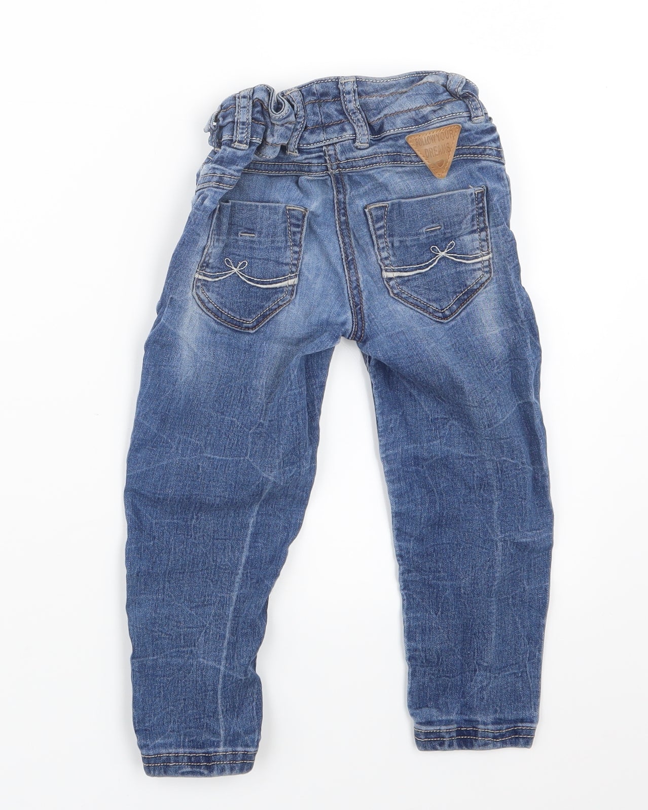NEXT Girls Blue  Denim Straight Jeans Size 3 Years