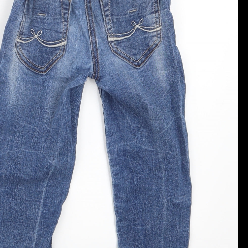 NEXT Girls Blue  Denim Straight Jeans Size 3 Years